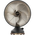 thumbnail image 2 of Vornado Silver Swan Alchemy 3-Speed Vintage Oscillating Table Fan, Room Decor, Gunmetal, 2 of 5