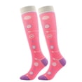 thumbnail image 1 of Nvzi 2 Pairs Compression Socks for Women & Men Circulation-Graduated Supports Socks for Running, Athletic Sports，L/XL,Core of fringe, 1 of 2