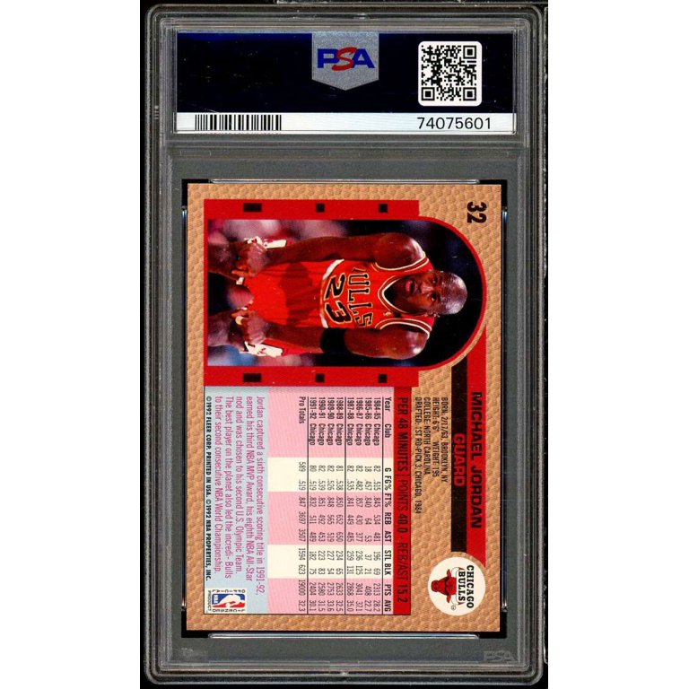 [お正月セール] 1992 Fleer マイケル ジョーダン PSA-9 美品！ Amazon.com: 1992-93 Fleer #273 Michael Jordan PSA 9 Graded