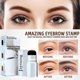 thumbnail image 3 of Jaysuing Eyebrow Print Eyebrow Powder Seal Suit Waterproof Sweat-Proof Makeup Hairline Repair Pen Eyebrow Card Suit - Black -8091067006809, 3 of 4