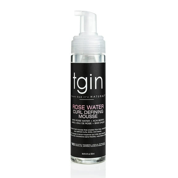 TGIN Rose Water Curl Defining Mousse - 8oz