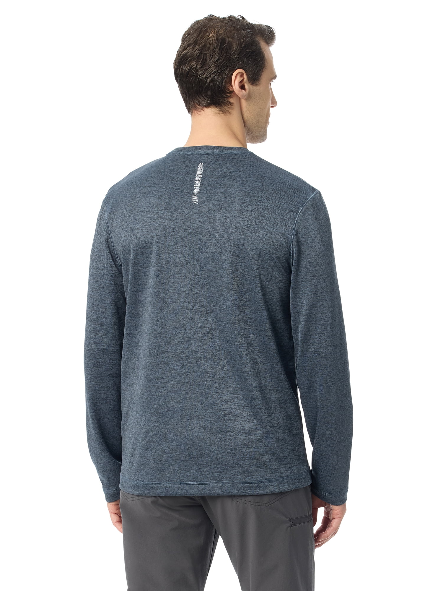 Bass & Co Men's & Big Men's Long Sleeve Hiker Tech Tee, Sizes S-XXXL