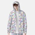 thumbnail image 3 of Picia Butterflies on Polka Dots Women's Men's UPF 50+ Sun Protection Hoodie Shirt Long Sleeve SPF Fishing Outdoor UV Hiking Lightweight Shirts-XX-Large, 3 of 9