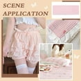 thumbnail image 6 of 15 Yards Cotton Lace Trim 1 inch Wide Pink Eyelet Lace Ribbon Floral Embroidery Lace Trim Wavy Edge Floral Cotton Lace Ribbon for Sewing Dresses Clothes Bag Pets Clothes DIY, 6 of 6