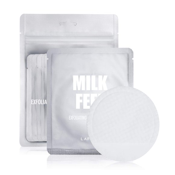 Almohadillas limpiadoras y exfoliantes LAPCOS Milk Feel (paquete de 10)