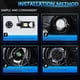 thumbnail image 5 of N4 2Pcs H4 LED Headlight Bulbs Car Headlamps 6000K Conversion Kit Automotive Front Light, 5 of 5