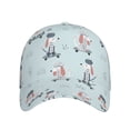 thumbnail image 2 of Daiia Poodle Playing Skateboard print Baseball Cap Men Women Golf Dad Hat Adjustable Original Classic Low Profile Hat Unconstructed Plain Cap, 2 of 9
