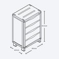thumbnail image 4 of Armario Cajonero Organizador Rattan Closet Ropa Plástico Mediano Taupe Rimax, 4 of 4