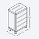 thumbnail image 4 of Armario Cajonero Organizador Rattan Closet Ropa Plástico Mediano Taupe Rimax, 4 of 4