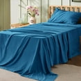 thumbnail image 1 of Juego de sábanas Bedsure Twin XL para dormitorio, 3 piezas, azul turquesa, 1 of 7