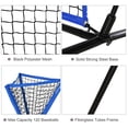 thumbnail image 4 of Soozier 7.5'x7' Baseball Practice Net Set w/ Catcher Net, Tee Stand for Pitching, Fielding, Practice Hitting, Batting, Backstop, Blue, 4 of 9