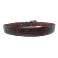 thumbnail image 3 of Western Trenditions Llc Mens  Roughy Chocolate Diamond Belt 36 Brown, 3 of 4