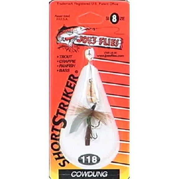 Joe's Flies Inline Spinner Short Striker Size 10 Grey/Green