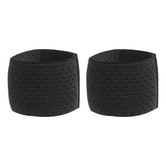 Unique Bargains 1 Pair Breathable Wristbands Comfortable Wristbands for Sport Black