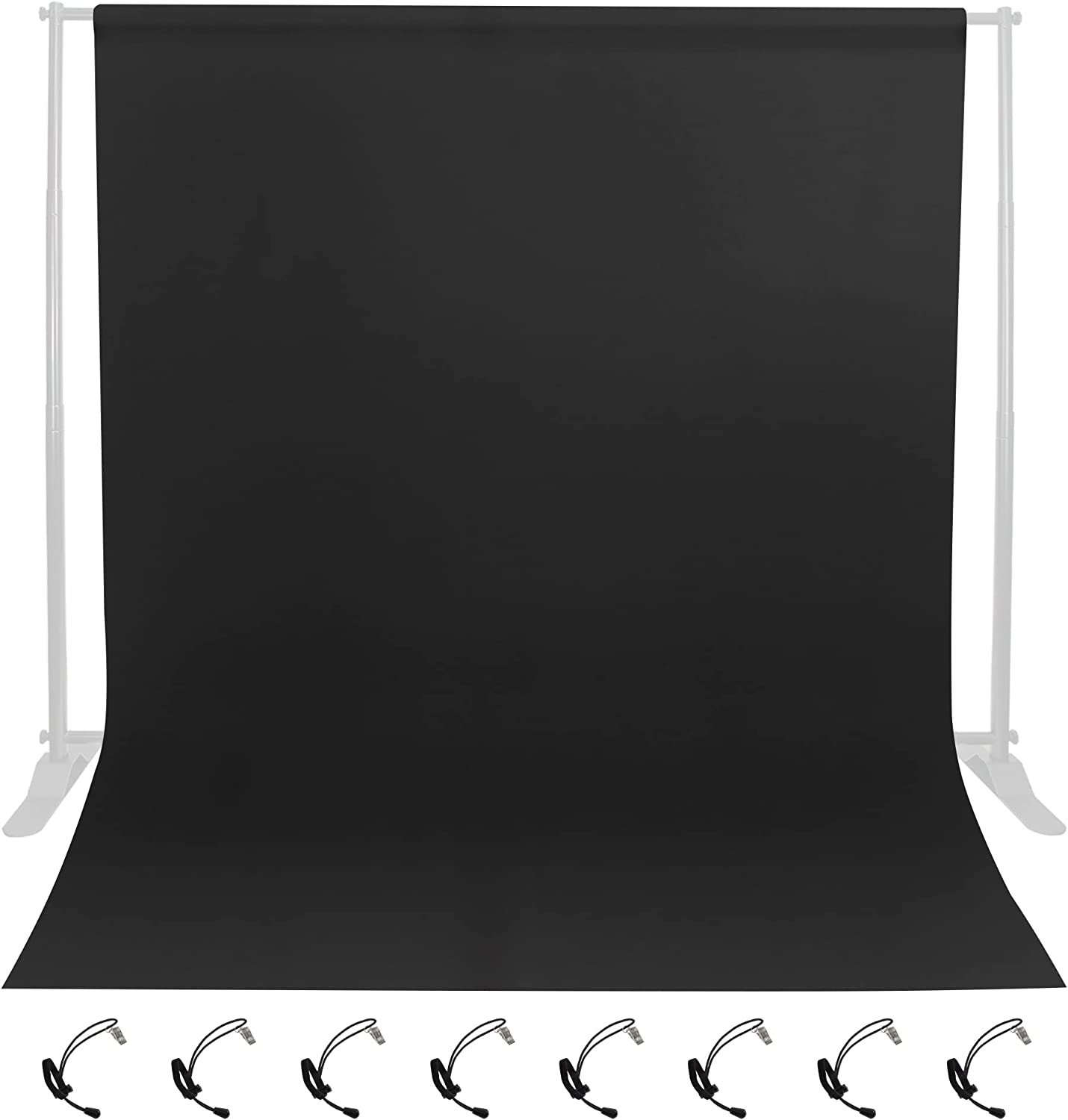 NewZeal Black Backdrop for Photography 10ft X10ft Backdrop Black Screen