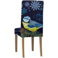 thumbnail image 2 of RYLABLUE Housse de Chaise Extensible Titmouse Bird Protecteur de Siège pour Salle à Manger Hôtel Mariage Lot de 1, 2 of 5