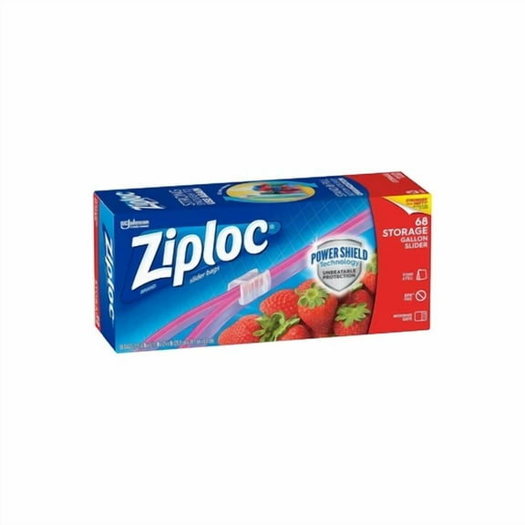 Ziploc Slider Storage Bags 1 Gallon 68/Carton (Scj651305) 24401543
