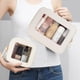 thumbnail image 2 of Set de bolsas de maquillaje de viaje FFPaw, transparente e impermeable, aprobado por la TSA, 2 of 7
