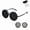 Black, variant on Adjustable Tint Polarized Round Sunglasses, 1-9 Gears Adjustable Photochromic Sunglasses with Built-in ND Filter