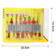 thumbnail image 5 of Brocas Fresas 1/4 Router Rebajadora Carburo Tungsteno,15 pzs Rojo, 5 of 5