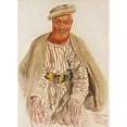 thumbnail image 2 of Alexander Evgenievich Yakovlev 18x24 Black Ornate Framed Double Matted Museum Art Print Titled: Portrait of a Hunza Tribesman (1931), 2 of 5