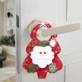 thumbnail image 5 of Luoshdecor Christmas Door Hanger Decorations, Cute Plush Santa Snowman Elk Holiday Doorknob Ornament for Home Hotel Bedroom Door Decor 6.3 in, 5 of 7
