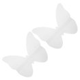 thumbnail image 4 of BRIGHTFUFU 2Pcs Clear Acrylic Vinyl Record Wall Mount Rack Butterfly Shape Storage Shelf for Albums and Cds, 4 of 6
