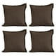 thumbnail image 1 of Cojin Decorativo Cuadrado Set de 4 Bless Chocolate, 1 of 4