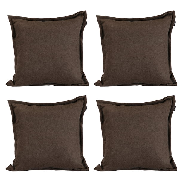 Cojin Decorativo Cuadrado Set de 4 Bless Chocolate