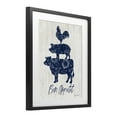thumbnail image 3 of Stupell Industries Bon Appetit Farm Animals Black Framed Print Under Glass design by Annie LaPoint, 16 x 13, 3 of 10