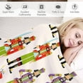thumbnail image 3 of Christmas Nutcracker Candy Cane Flannel Fleece Throw Blanket Xmas Sweet 50x60 Inches Soft Blanket for Couch,Cozy,Warm,Lightweight, 3 of 6