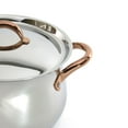 thumbnail image 2 of BergHOFF Ouro Gold 18/10 Stainless Steel 9.5" Stockpot with SS Lid, 2 of 7