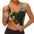 thumbnail image 3 of Balery farmer working with tractor at field Pattern Racerback Sports Bras for Women - Padded Seamless High Impact Support for Yoga Gym Workout Fitness-XX-Large, 3 of 8