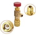 thumbnail image 3 of 2pcs Adapter Liquid Safety Valve,R410A R22,Refrigerant Control Valve,Air Conditioning Cooling Valve, 3 of 5