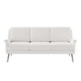 thumbnail image 6 of Modway Chesapeake Upholstered Fabric Sofa in Black White, 6 of 7