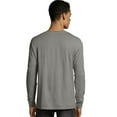 thumbnail image 2 of Hanes Mens ComfortWash Garment Dyed Long Sleeve Tee, M, Navy, 2 of 3