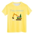 thumbnail image 5 of Zshosam Kids Christmas Shirt Christmas Shirts Boys Girls Christmas Tree T Shirt Toddler Christmas Graphic Tees Holiday Short Sleeve Tops Size 5T 6T,(Yellow 5-6 Years), 5 of 5