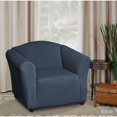 thumbnail image 5 of Housse extensible pour fauteuil Piccadilly de Sure Fit estompée en velours, 5 of 5