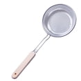 thumbnail image 3 of Inteprter Colador, colador, fideos, espátula para cocinar, Pasta, aceite, cuchara, colador, herramienta de cocina, mango de madera, acero inoxidable, Cocina y Comedor 18 # Inteprter HA000750-03, 3 of 6