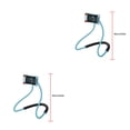 thumbnail image 2 of Bearachild Soporte de plástico para colgar en el cuello para teléfono inteligente, portátil, flexible, para dormitorio automotriz, soporte para Azul 2Conjunto, 2 of 6