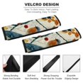 thumbnail image 2 of Shangniulu Blue Gold Hummingbird Birds Leaves - White Car Seat Belt Cover Shoulder Strap Pads for Camera Backpack Straps Neck Cushion Protector All Season Universal 2Pcs, 2 of 6