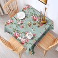 thumbnail image 2 of Pioneer Flower Floral Print Pattern Square Tablecloth,Waterproof Square Table Cover,Wipeable Spillproof Washable Table Cover for Home Kitchen Party Decor 60"x60"(152x152cm), 2 of 6