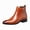 Brown, variant on Men’s Classic Chelsea Ankle Boots, Elastic Side Slip-On Dress Boots, Low Block Heel Pointed Toe Ankle Boots