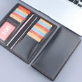 thumbnail image 3 of Stylago Men's Long Wallet with ID Window RFID Blocking Bifold Leather Purses Credit Card Holder Work Business Wallets Black, 3 of 7