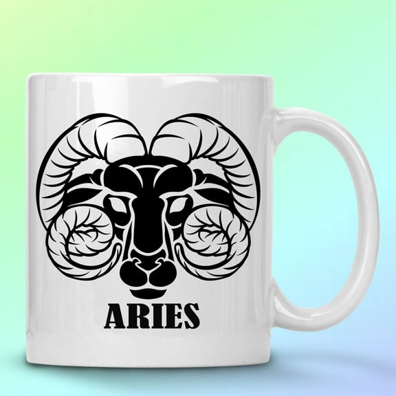 WHITE COFFEE MUG 11 OZ ARIES