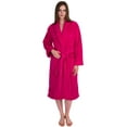 thumbnail image 1 of TowelSelections Women's Super Soft Plush Bathrobe Fleece Spa Robe Large-X-Large Fushia, 1 of 5
