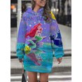 thumbnail image 1 of Vestido con capucha para mujer, top informal de estilo minimalista callejero, sudaderas con capucha 3d, ropa de mujer vrouwen, invierno para mujer, anime, 1 of 5