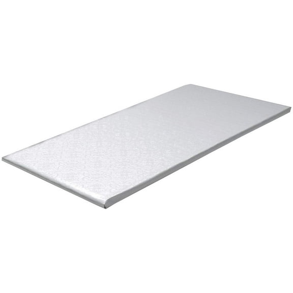 O'Creme Narrow Rectangle "Log" Cake Board Wraparound White Pastry Drum Board 1/4 Inch Thick, 16 Inch x 6 Inch - Pack of 10