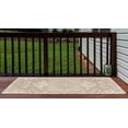 thumbnail image 4 of Rugs.com Jill Zarin Outdoor Collection Rug – 2' x 6' Runner Beige Flatweave Rug Perfect For Hallways, Entryways, 4 of 9