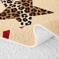 thumbnail image 5 of Erosebridal Leopard Bow Heart Print Quilt King for Girls, Cheetah Animal Spots Love King Coverlet Set, 3pcs 1 Bedspread and 2 Pillowcases, 5 of 7